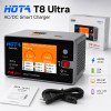 Зарядное устройство HOTA T8 Ultra (T2008K Ultra) — AC/DC 300W/650W, 22A, LiPo/LiHV/Li-Ion/LiFe 1–8S, IPS 2.8" для FPV-дронов и RC-моделей